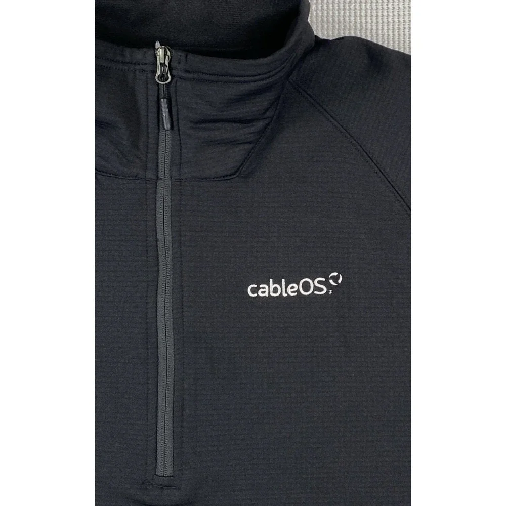 The North Face Mountain Peaks 1/4 Zip Men's XL Black NWT Corp Logos